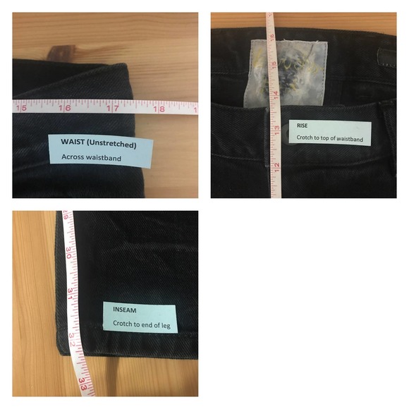 Versuchskind Berlin Jeans Style XOSP Men's Size 33 Handmade Drop Crotch Black - Picture 4 of 13